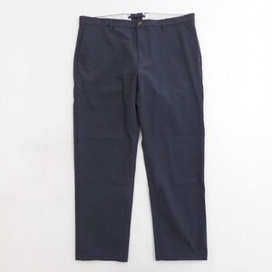 PROPER CLOTH Mens Milano Dark Grey Performance Knit Flat Front Dress Pants 39x29